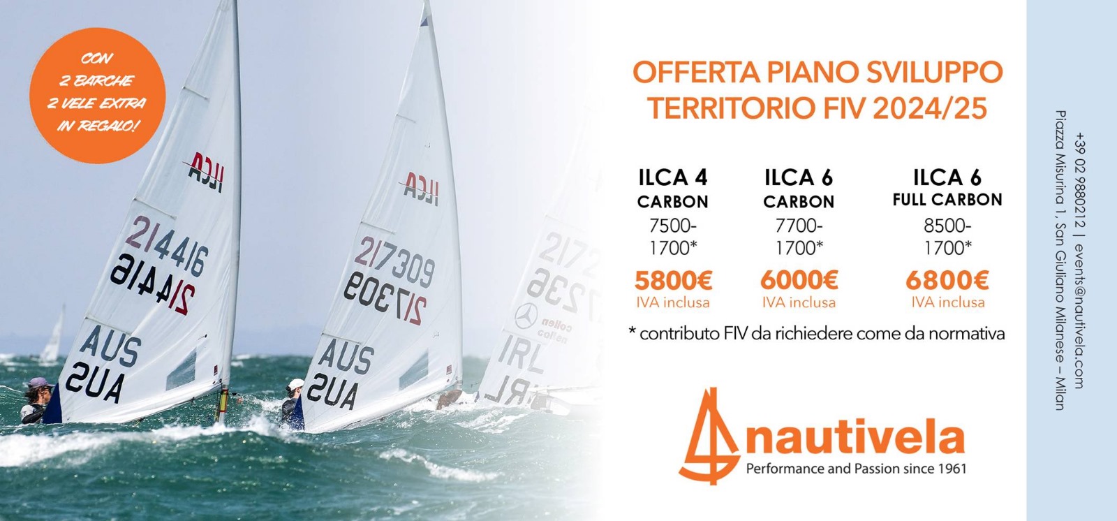 Offerta Speciale Nautivela per i Soci ILCA ITALIA