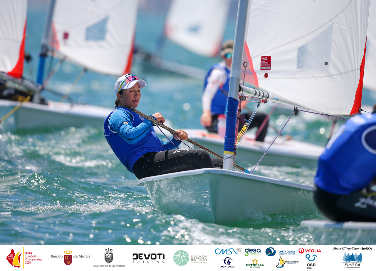 Europeo ILCA4: chiuse le qualificazioni a Murcia, Stabile 4° e Morina in top 10