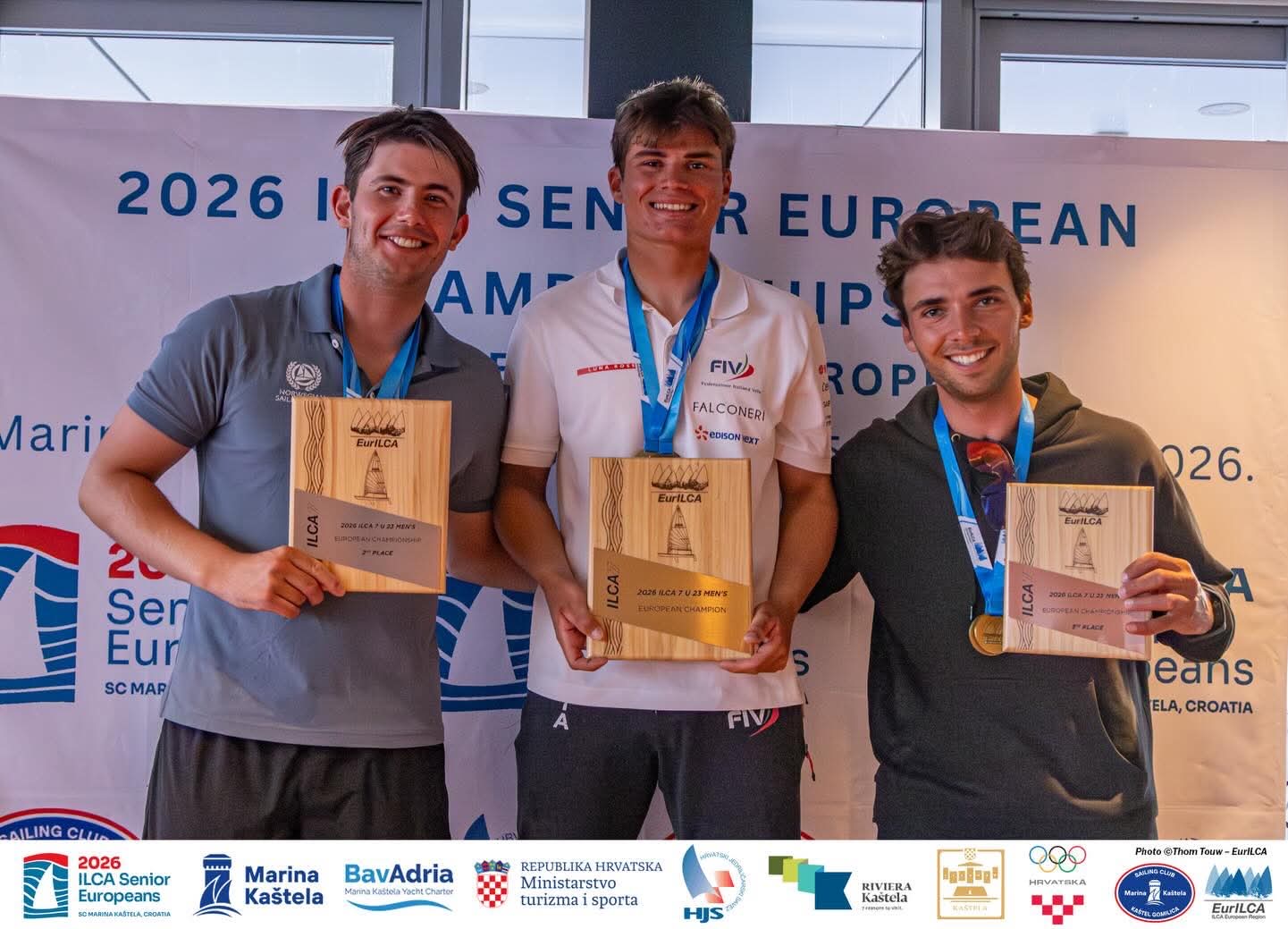 Campionato Europeo: Pascali d’oro, Caracciolo di bronzo. Tripudio azzurro negli ILCA6 M