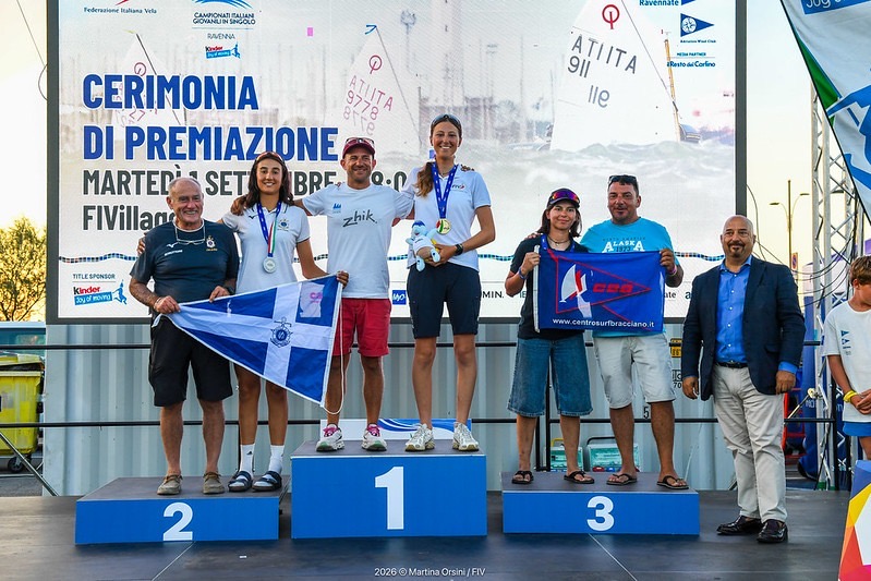 Campionati Italiani Giovanili in Singolo 2026: assegnati a Ravenna i titoli ILCA 4 e ILCA 6